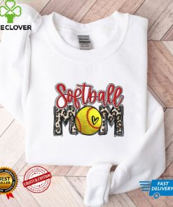 Leopard Softball Mom Softball Game Day Vibes Mothers Day T Shirt