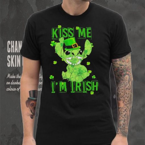 Leprechaun Stitch kiss me I’m Irish St. Patrick’s day hoodie, sweater, longsleeve, shirt v-neck, t-shirt