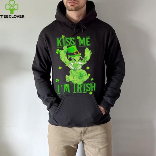 Leprechaun Stitch kiss me I’m Irish St. Patrick’s day hoodie, sweater, longsleeve, shirt v-neck, t-shirt