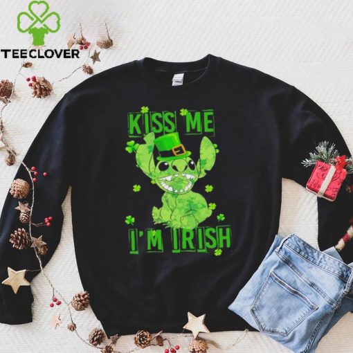 Leprechaun Stitch kiss me I’m Irish St. Patrick’s day hoodie, sweater, longsleeve, shirt v-neck, t-shirt