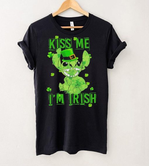 Leprechaun Stitch kiss me I’m Irish St. Patrick’s day hoodie, sweater, longsleeve, shirt v-neck, t-shirt