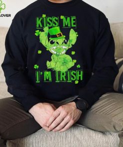 Leprechaun Stitch kiss me I’m Irish St. Patrick’s day hoodie, sweater, longsleeve, shirt v-neck, t-shirt