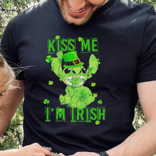 Leprechaun Stitch kiss me I’m Irish St. Patrick’s day hoodie, sweater, longsleeve, shirt v-neck, t-shirt