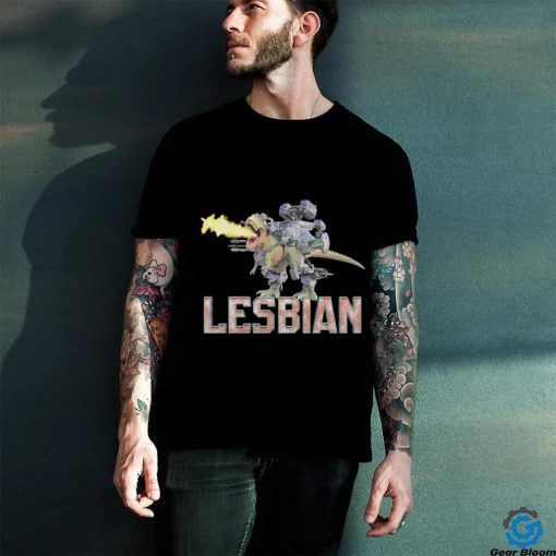 Lesbian mech dinosaur shirt