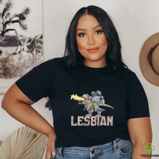 Lesbian mech dinosaur shirt