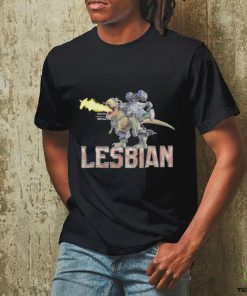 Lesbian mech dinosaur shirt