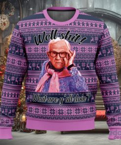 Leslie Jordan Well Shit 3D Ugly Christmas Sweater Christmas Gift Ideas Party Gift