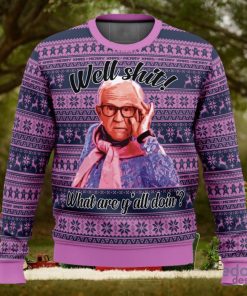 Leslie Jordan Well Shit 3D Ugly Christmas Sweater Christmas Gift Ideas Party Gift