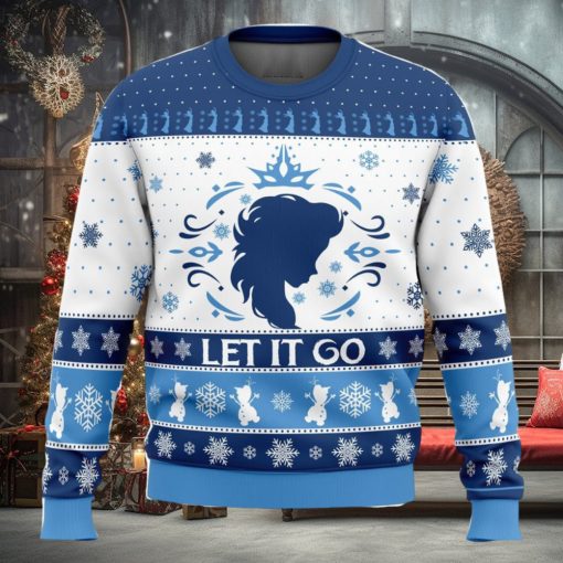Let It Go Elsa Frozen Disney Ugly Christmas Sweater