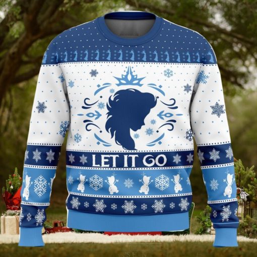 Let It Go Elsa Frozen Disney Ugly Christmas Sweater