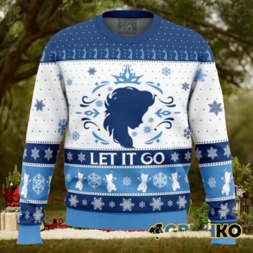 Let It Go Elsa Frozen Ugly Christmas Sweater