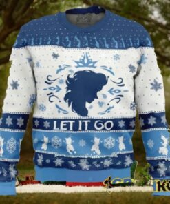 Let It Go Elsa Frozen Ugly Christmas Sweater