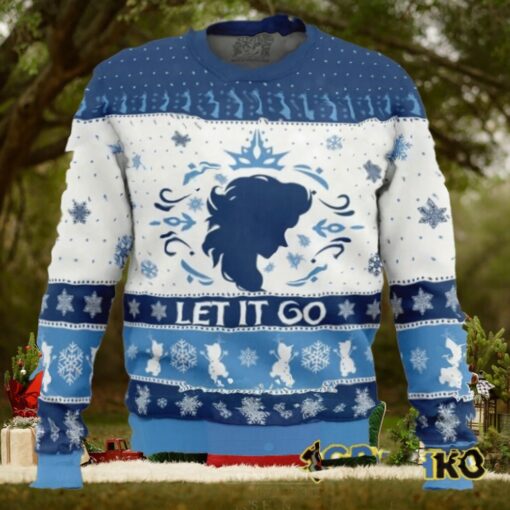 Let It Go Elsa Frozen Ugly Christmas Sweater