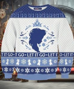 Let It Go Elsa Ugly Sweater Christmas Party