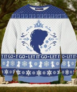 Let It Go Elsa Ugly Sweater Christmas Party