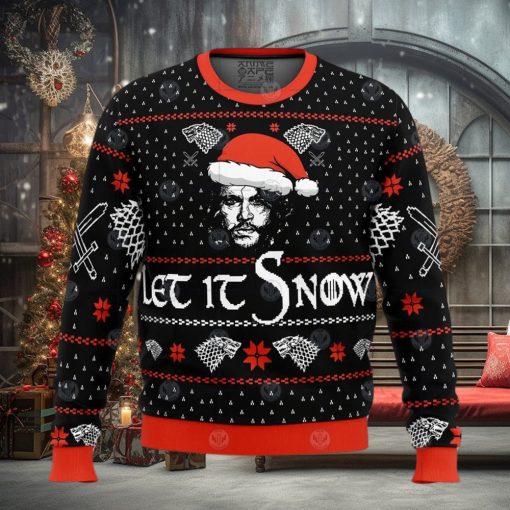 Let It Snow Game of Thrones Ugly Christmas Sweater