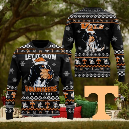 Let It Snow Volunteers Vols Let’s Go Rocky Top Ugly Christmas Sweater