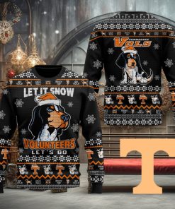 Let It Snow Volunteers Vols Let’s Go Rocky Top Ugly Christmas Sweater