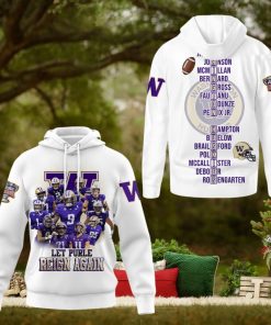 Let Purple Reign Again Washington Huskies White Design Hoodie T Shirt