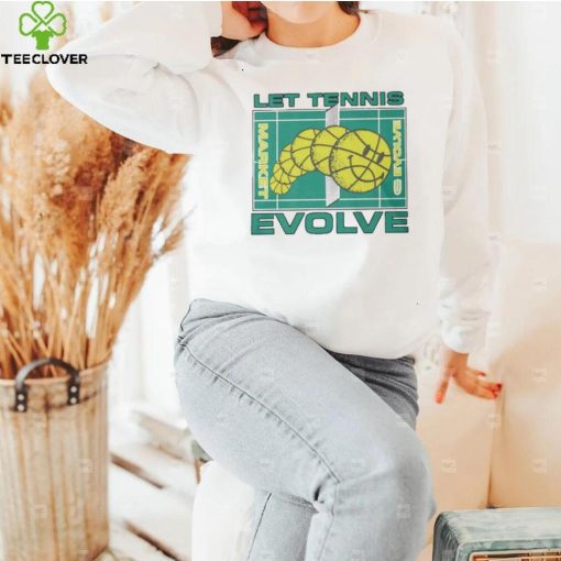 Let Tennis Evolve Shirt Long Sleeve, Ladies Tee