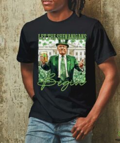 Let The Shenanigans Begin Trump St Patrick's Day Long Sleeve T Shirt