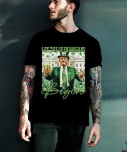 Let The Shenanigans Begin Trump St Patrick's Day Long Sleeve T Shirt