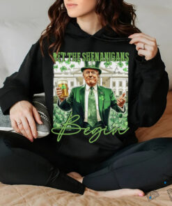Let The Shenanigans Begin Trump St Patrick's Day Long Sleeve T Shirt