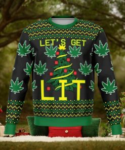 Let’s Get Lit Ugly Christmas Sweater