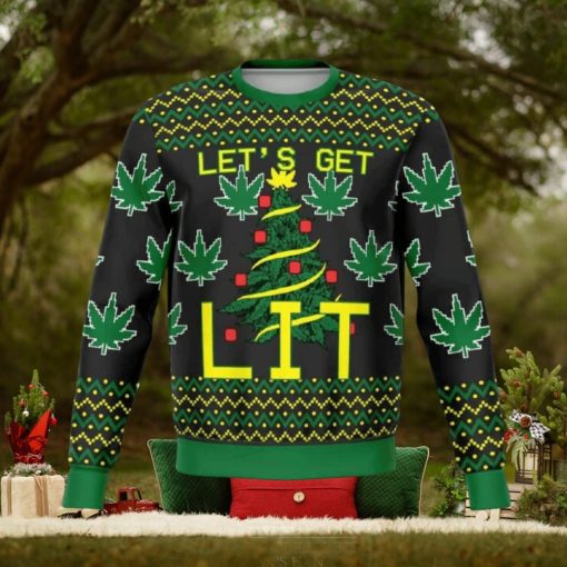 Let’s Get Lit Ugly Christmas Sweater