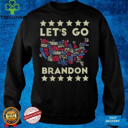 Lets Go Brandon Conservative Anti Liberals US Map T Shirt hoodie, sweat hoodie, sweater, longsleeve, shirt v-neck, t-shirt
