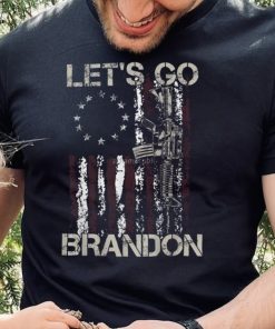 Lets Go Brandon Gun American Flag Patriots Let's Go Brandon Essential T Shirt