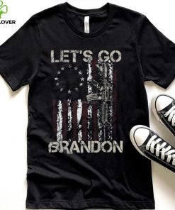 Lets Go Brandon Gun American Flag Patriots Let's Go Brandon Essential T Shirt