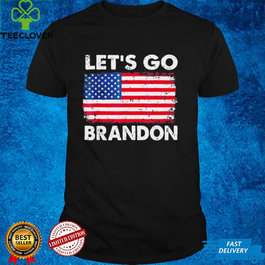 Lets Go Brandon Joe Biden Chant Anti biden Us Flag Tee Shirt