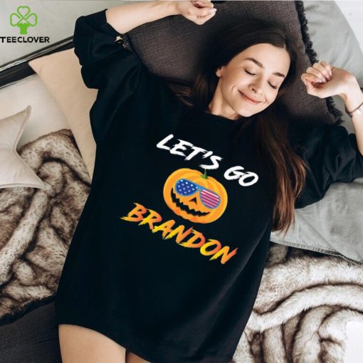 Let’s Go Brandon Pumpkin Sunglasses Halloween TShirt
