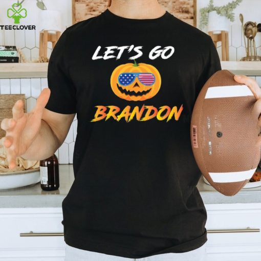 Let’s Go Brandon Pumpkin Sunglasses Halloween TShirt