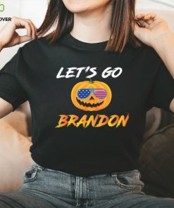 Let’s Go Brandon Pumpkin Sunglasses Halloween TShirt