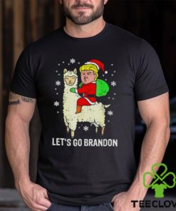 Let’s Go Brandon Trump Santa Riding Llama Christmas hoodie, sweater, longsleeve, shirt v-neck, t-shirt