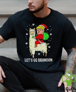 Let’s Go Brandon Trump Santa Riding Llama Christmas hoodie, sweater, longsleeve, shirt v-neck, t-shirt