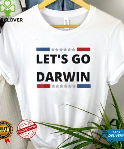 Lets Go Darwin Funny Sarcastic US Flag vintage T Shirt tee