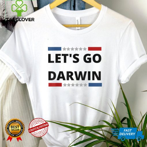 Lets Go Darwin Funny Sarcastic US Flag vintage T Shirt tee