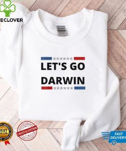 Lets Go Darwin Funny Sarcastic US Flag vintage T Shirt tee