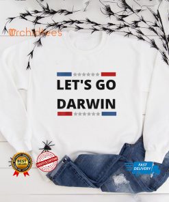 Lets Go Darwin Funny Sarcastic US Flag vintage T Shirt tee