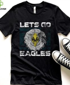 Lets Go Eagles Washed And Worn Look Philadelphia Eagles T Shirt