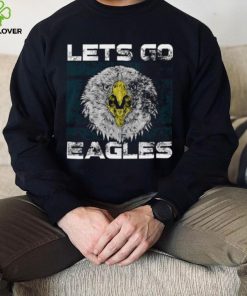 Lets Go Eagles Washed And Worn Look Philadelphia Eagles T Shirt