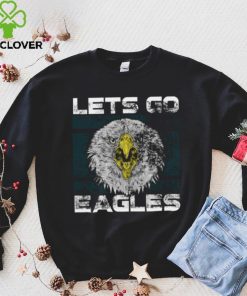 Lets Go Eagles Washed And Worn Look Philadelphia Eagles T Shirt