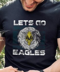 Lets Go Eagles Washed And Worn Look Philadelphia Eagles T Shirt