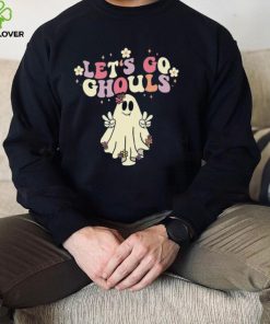 Lets Go Ghouls Groovy Ghost Halloween Shirt