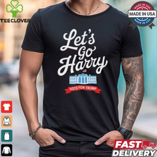 Lets Go Harry Vote For Trump American Flag Shirt