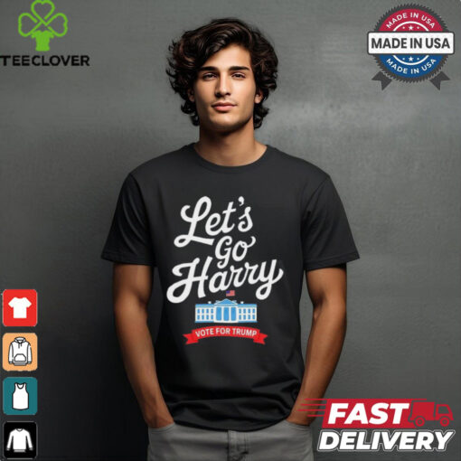 Lets Go Harry Vote For Trump American Flag Shirt