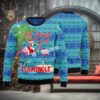 Let It Glow Giraffe Black Sweater Merry Christmas